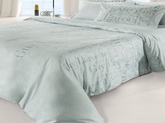 Σεντόνια Paris (Σετ 3τμχ) Mint Guy Laroche Μονό 165x265cm 100% Βαμβακερό Περκάλι