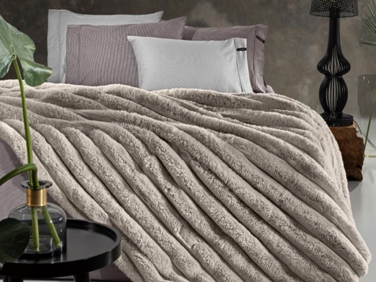 Κουβέρτα Γούνινη St. Moritz Mink Guy Laroche Υπέρδιπλo 260x240cm Πολυέστερ