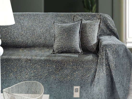Ριχτάρι Matis Anthracite Guy Laroche Διθέσιο 180x250cm Ακρυλικό,Βαμβάκι, Polyester