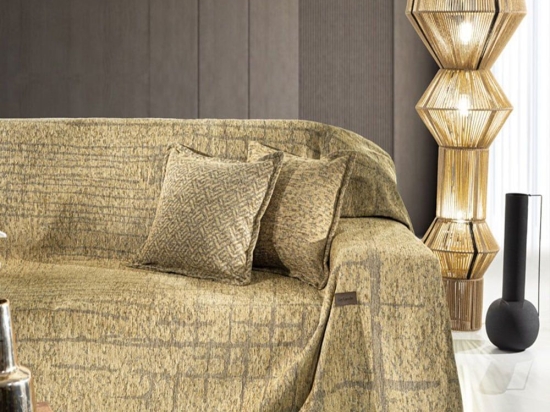 Ριχτάρι Monte Gold Guy Laroche Διθέσιο 180x250cm Ακρυλικό,Βαμβάκι, Polyester