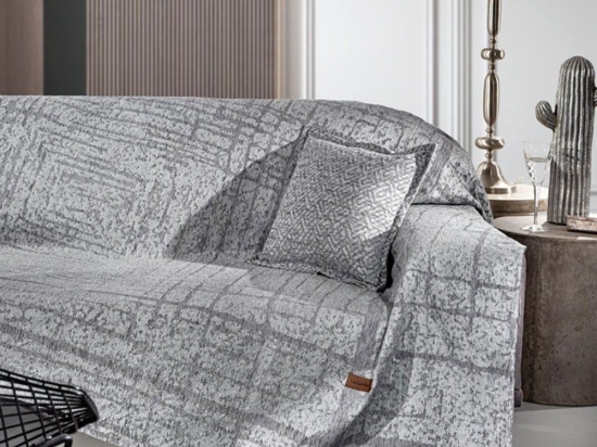 Ριχτάρι Monte Grey Guy Laroche Πολυθρόνα 180x150cm Ακρυλικό,Βαμβάκι, Polyester