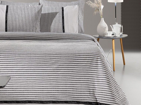 Σεντόνια Parma Flannel Με Λάστιχο (Σετ 3τμχ) Grey Guy Laroche Μονό 100x232cm 100% Βαμβακερή Φανέλα