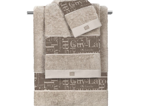 Πετσέτες Paris (Σετ 3τμχ) Choco-Natural Guy Laroche Σετ Πετσέτες 70x140cm 100% Βαμβάκι
