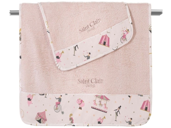 Πετσέτες Βρεφικές Enjoy (Σετ 2τμχ) Pink Saint Clair Σετ Πετσέτες 70x130cm 100% Βαμβάκι