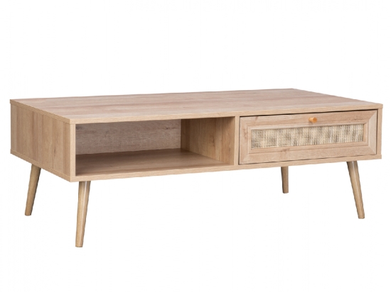 ΤΡΑΠΕΖΙ ΣΑΛΟΝΙΟΥ COLM ΜΕ ΣΧΕΔΙΟ RATTAN HM9224 110x59x39,5 εκ.