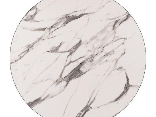 ΕΠΙΦΑΝΕΙΑ ΤΡΑΠΕΖΙΟΥ HPL HM5841.11 MARBLE WHITE-GREY Φ60 εκ. ΠΑΧΟΥΣ 12mm.