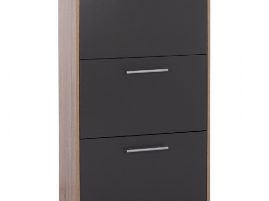 ΠΑΠΟΥΤΣΟΘΗΚΗ ΞΥΛΙΝΗ DAVINA HM2221.04 SONAMA-ΓΚΡΙ 3ΘΕΣΕΩΝ 62Χ24Χ110Υεκ