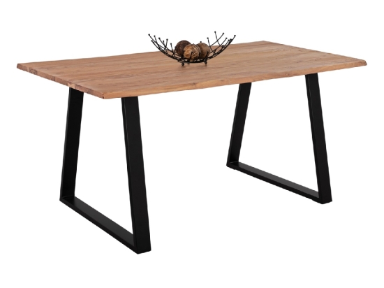 ΤΡΑΠΕΖΙ ΤΡΑΠΕΖΑΡΙΑΣ SOFIA SLIM HM8500.11 ΜΑΣΙΦ ΞΥΛΟ ΑΚΑΚΙΑΣ 160x90x76Υ εκ.