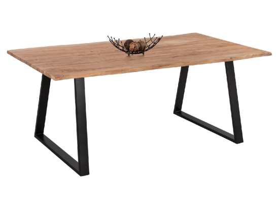 ΤΡΑΠΕΖΙ ΤΡΑΠΕΖΑΡΙΑΣ SOFIA SLIM HM8501.11 ΑΠΟ ΜΑΣΙΦ ΞΥΛΟ ΑΚΑΚΙΑΣ 200x100x77Υ εκ.
