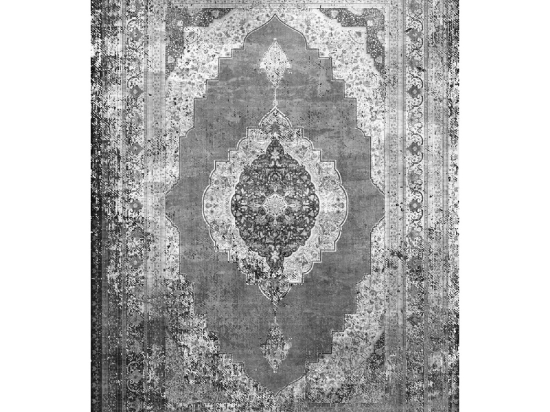 ΧΑΛΙ ΣΑΛΟΝΙΟΥ VINTAGE ΜΕ ΚΡΟΣΙΑ JOSIANE HM7677.07 ΓΚΡΙ 120X170 εκ.