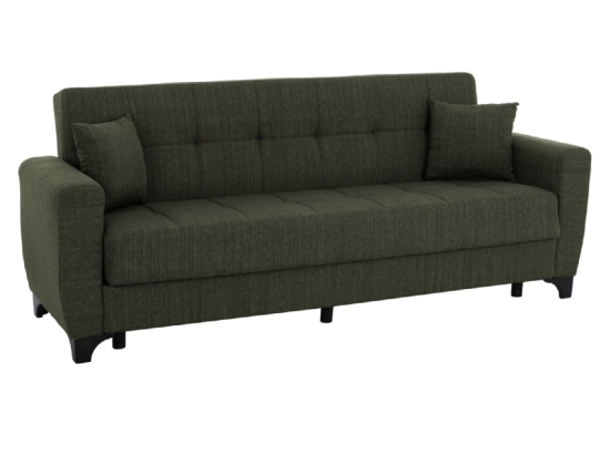 ΚΑΝΑΠΕΣ ΚΡΕΒΑΤΙ HEMA TΡΙΘΕΣΙΟΣ ΨΗΛΗ ΠΛΑΤΗ DARK OLIVE HM3242.05 215x84x88Υεκ.