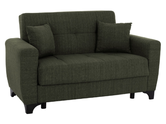 ΚΑΝΑΠΕΣ ΚΡΕΒΑΤΙ HEMA ΔΙΘΕΣΙΟΣ ΨΗΛΗ ΠΛΑΤΗ DARK OLIVE HM3243.05 160x84x88 εκ.