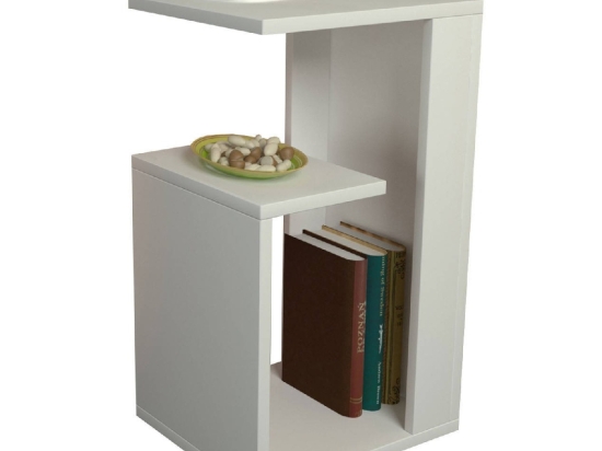 ΒΟΗΘΗΤΙΚΟ ΤΡΑΠΕΖΙ DAWN ΜΕΛΑΜΙΝΗΣ ΛΕΥΚΟ 35X29,5X60Yεκ.HM8880.11