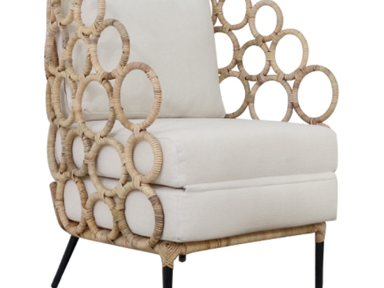 ΠΟΛΥΘΡΟΝΑ RINGER HM9341 ΑΠΟ RATTAN-ΜΕΤΑΛΛΟ ΦΥΣΙΚΟ ΧΡΩΜΑ 65x69x86Y εκ.