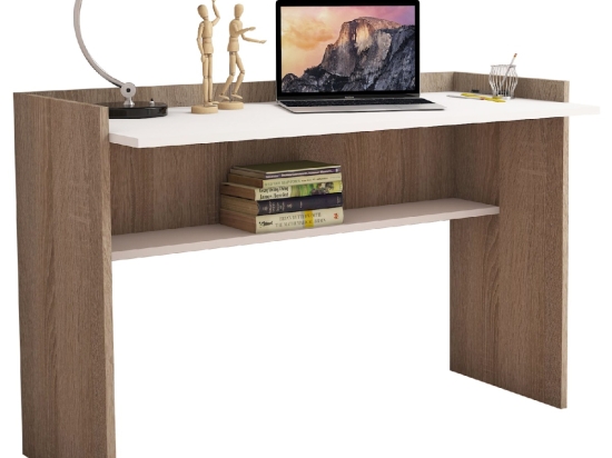 ΓΡΑΦΕΙΟ ΜΕΛΑΜΙΝΗΣ SONAMA ΛΕΥΚΟ 118x58x80Υεκ.HM9227.12