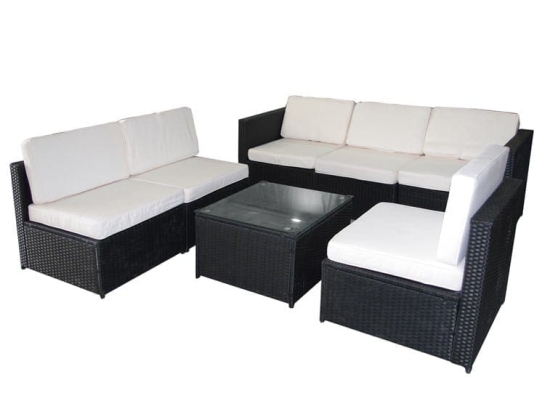 Bonsai Home Σετ Σαλόνι Κήπου Rattan 7 Τεμαχίων 58,5Χ58,5Χ37 & 58,5Χ67Χ60 & 67Χ67Χ60 cm