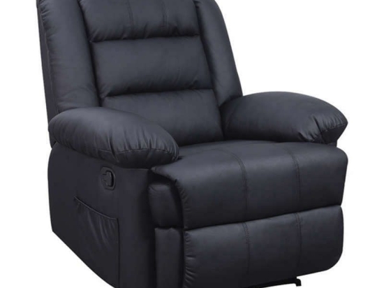 Πολυθρόνα Βίβιαν Relax Black 90Χ93Χ100εκ. 15.0016 Τεχνόδερμα