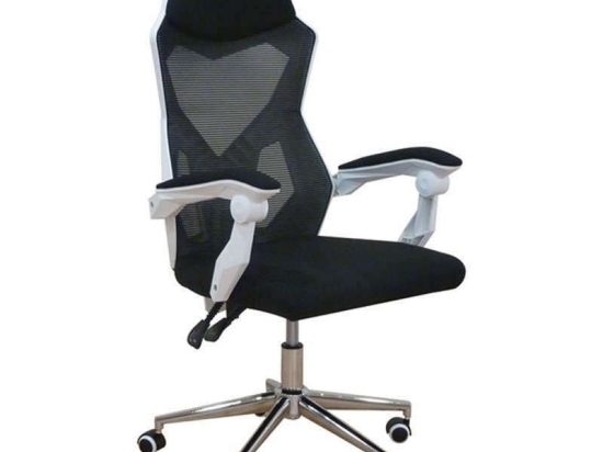 Πολυθρόνα Γραφείου ΒΣ9860 Black/White 61Χ63Χ115/125εκ. 01.0099