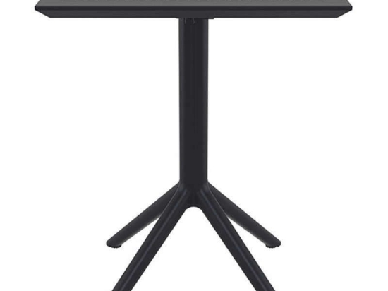 Τραπέζι Πτυσ/νο Sky 60Χ60X74εκ. Black Siesta 20.0283