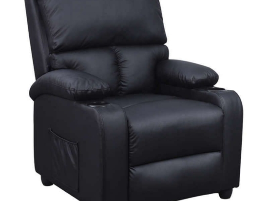 Πολυθρόνα Sunday Relax Black 72Χ89Χ106εκ.  15.0010 Τεχνόδερμα