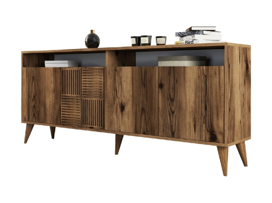 ΜΠΟΥΦΕΣ ΜΕΛΑΜΙΝΗΣ ΚΑΡΥΔΙ HM9431.04 180x35x78.6Υεκ.