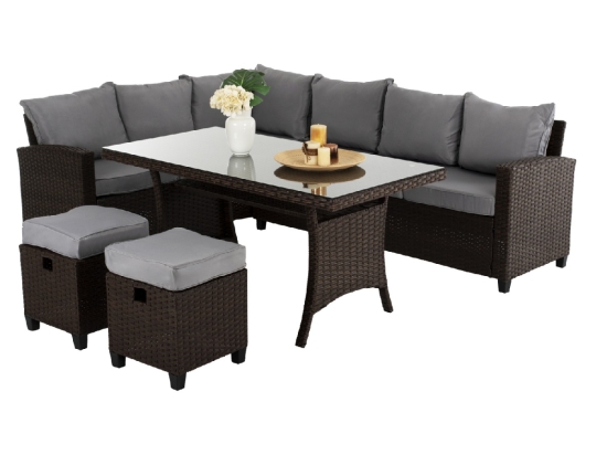 ΣΕΤ ΣΑΛΟΝΙ ΓΩΝΙΑ TRANQUILITY HM5895.02 5ΤΜΧ ΜΕ 2 ΣΚΑΜΠΟ ΚΑΙ ΤΡΑΠΕΖΙ ΚΑΦΕ