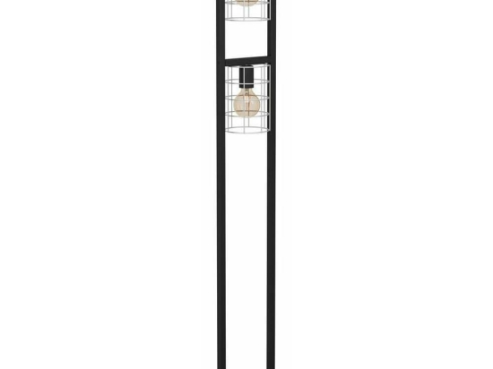 Φωτιστικό Δαπέδου 43666 Jubily 2/E27 Black-Silver Eglo Μέταλλο