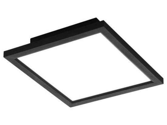 Φωτιστικό Οροφής-Πλαφονιέρα 99415 Salobrena-C Led 300X300 Black-White Eglo Αλουμίνιο, Πλαστικό