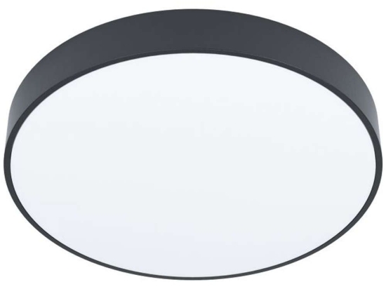 Φωτιστικό Οροφής-Πλαφονιέρα 98894 Zubieta-A Led Ø300 Black-White Eglo Μέταλλο,Πλαστικό