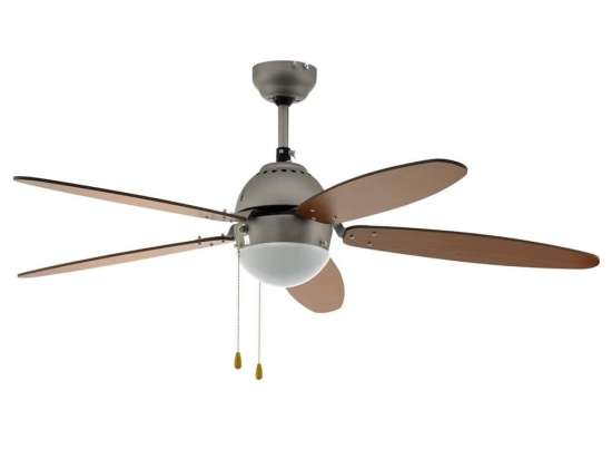 Ανεμιστήρας Οροφής Susale  35042 Με Φως E14 Satin D132cm Nickel-Brown Eglo Διάμετρος 132cm