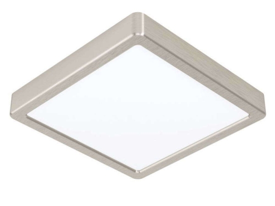 Φωτιστικό Οροφής-Πλαφονιέρα Fueva-Z 900115 21x21x2,8cm Dimmable Led 16,5W Satin Nickel Eglo Ατσάλι,Πλαστικό