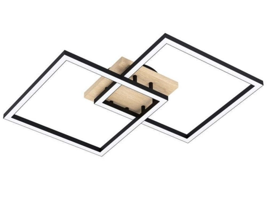Φωτιστικό Οροφής-Πλαφονιέρα Lomaltas-Z 99677 77x49,5x8,5cm 4xLed 8W Black Eglo