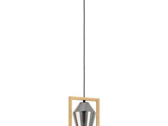 Φωτιστικό Οροφής Viglioni 99701 23x16,5x110cm 1xE27 40W Natural-Silver Eglo