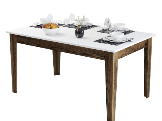 ΤΡΑΠΕΖΙ ΤΡΑΠΕΖΑΡΙΑΣ STANDARD HM9507.02 ΜΕΛΑΜΙΝΗ ΚΑΡΥΔΙ-ΛΕΥΚΟ ΜΕ ΑΠΟΘ.ΧΩΡΟ 145x88x75Yεκ.
