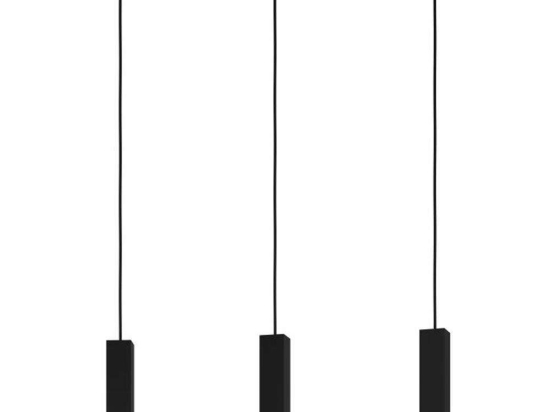 Φωτιστικό Οροφής-Ράγα Butrano 99698 77x5.5x110cm 3xGU104,5W Black-Silver Eglo