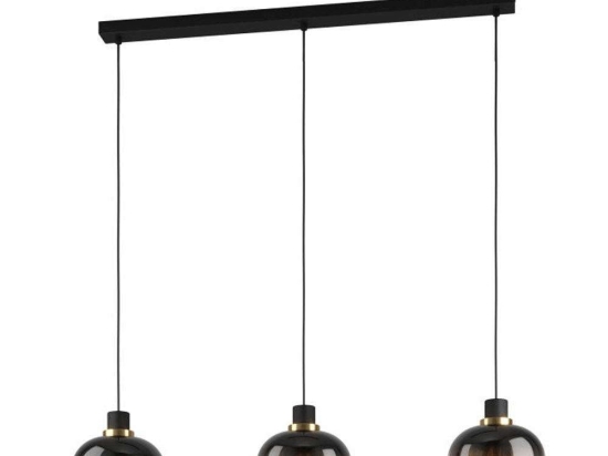Φωτιστικό Οροφής-Ράγα Oilella 99615 95x19x110cm 3xE27 40W Black-Bronze Eglo