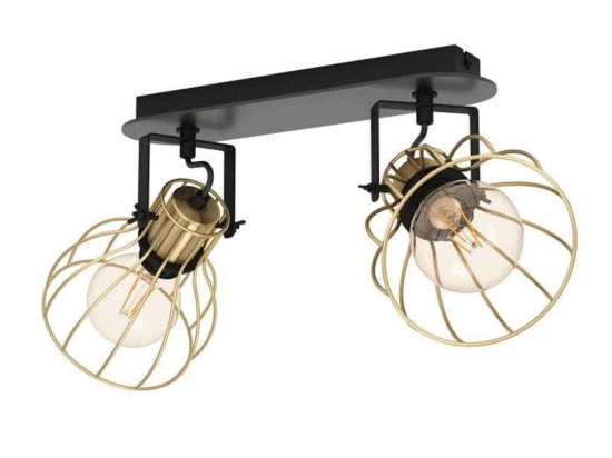 Φωτιστικό Οροφής Σποτ Sambatello 900383 48x28x26cm 2xE27 40W Black-Gold Eglo