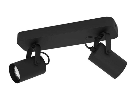 Φωτιστικό Οροφής Σποτ Sorego 900332 28x10x12cm 2xGU10 3W Black Eglo