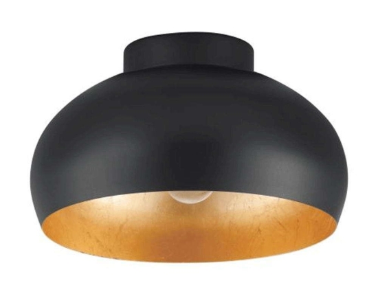 Φωτιστικό Οροφής-Πλαφονιέρα Mogano-2 900554 28x17,5cm 1xE27 40W Black-Gold Eglo