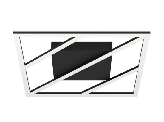 Φωτιστικό Οροφής-Πλαφονιέρα Ulisano 900596 42x42x5,5cm Led 21W Black-White Eglo