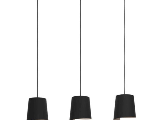 Φωτιστικό Οροφής-Ράγα Bolivia 900426 88x18x110cm 3xE27 40W Black Eglo