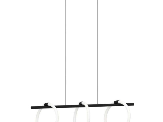 Φωτιστικό Οροφής-Ράγα Caranacoa 900562 78x23x110cm 3xLed 9W Black-White Eglo