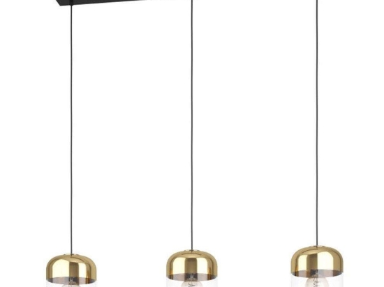 Φωτιστικό Οροφής-Ράγα Maryvilla 900551 87x17x110cm 3xE27 40W Clear-Gold Eglo