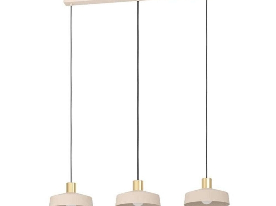 Φωτιστικό Οροφής-Ράγα Valdiola 900431 3xE27 40W Sand-Gold Eglo