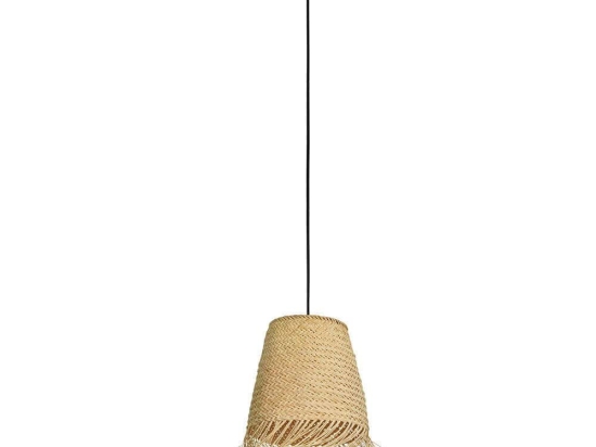Φωτιστικό Οροφής Aycliffe 43871 Φ30x110cm 1xE27 40W Black-Natural Eglo Ατσάλι,Ξύλο