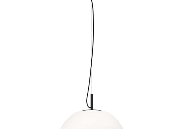 Φωτιστικό Οροφής Balmes 390201 Φ41,5x150cm 1xE27 40W Black-White Eglo Ατσάλι,Οπαλίνα