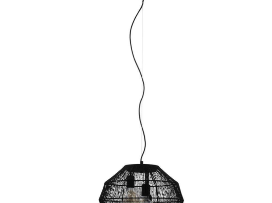 Φωτιστικό Οροφής Orbetello 390065 Φ45x150cm 3xE27 40W Black Eglo Ατσάλι