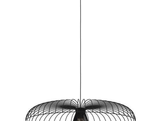 Φωτιστικό Οροφής Champerico 390216 Φ77x150cm 1xE27 60W Black Eglo Ατσάλι