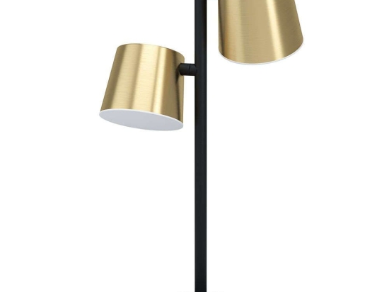 Φωτιστικό Επιτραπέζιο Altamira 39986 25,5x18x50,5cm 2xGu10 4,6W Black-Brass Eglo Ατσάλι,Πλαστικό