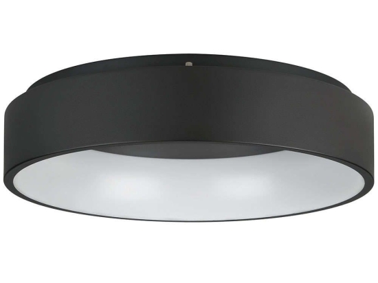 Φωτιστικό Οροφής - Πλαφονιέρα Marghera 2 390051 Φ59,5x13,5cm Dim Led 4200lm 8,8W 3000K Black-White Eglo Ατσάλι,Πλαστικό